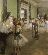 the dance class